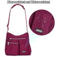 thumbnail image 3 of BadPiggies Women Nylon Crossbody Bag Waterproof Lightweight Shoulder Bag Travel Purse Handbag with Anti Theft RFID Pocket (Purple), 3 of 9