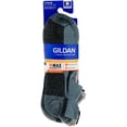 thumbnail image 2 of Gildan Men's Ultra Cotton No Show Tab Socks Assorted, 3 Pack, 2 of 5