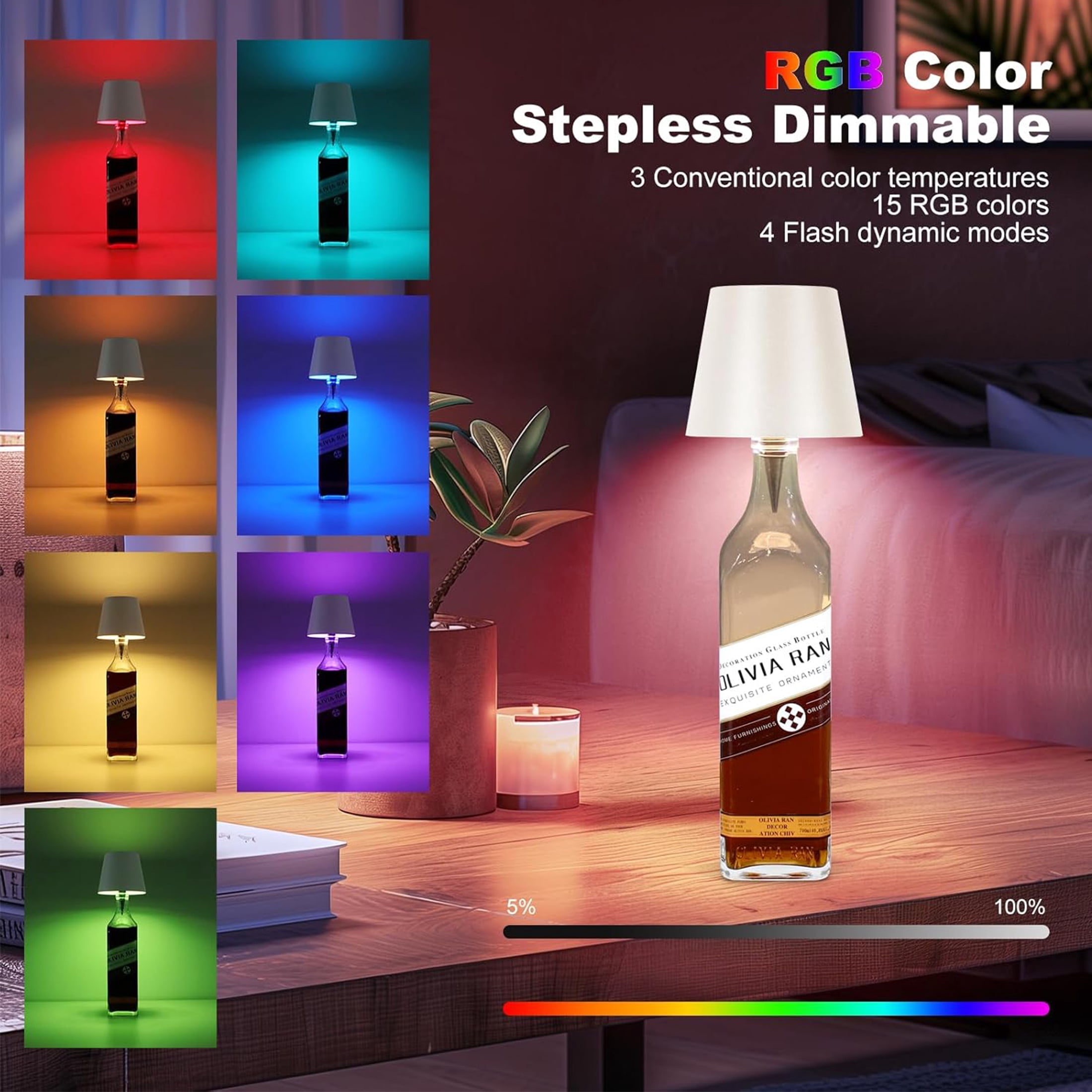 Universal 5.11 Inch Dimmable Matte Grey Table Lamps with Etched Glass White Shades (4 Count)