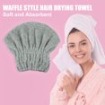 thumbnail image 3 of Unique Bargains Charcoal Fiber Hair Drying Towel Dry Cap Strong Absorbent for After Bath Drying Hair Gray, 3 of 7