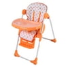 Goplus Folding Adjustable Baby High Chair Infant Toddler Feeding Booster Seat Orange
