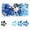 Black+White+Blue, variant on 100Pcs Purple-Colored Series Star Snap Hair Clips, Non-Slip Hair Barrettes for Women & Girls, Multi-Color Small Clips for Party, Holiday, Daily Hairstyles