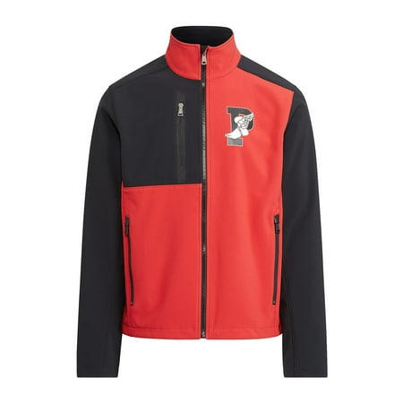 Polo Ralph Lauren Mens Color Block P-Wing Lightweight Jacket (Small, Red/Black)