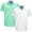 Green/White, variant on Visive Mens Big & Tall Dress Shirt 2-Pack - Oxford Short Sleeve Button Down - Modern Fit - Breathable Material - Variety of Colors - Perfect for Business, Casual & Vacation - Sizes S - 4XL For Big Men
