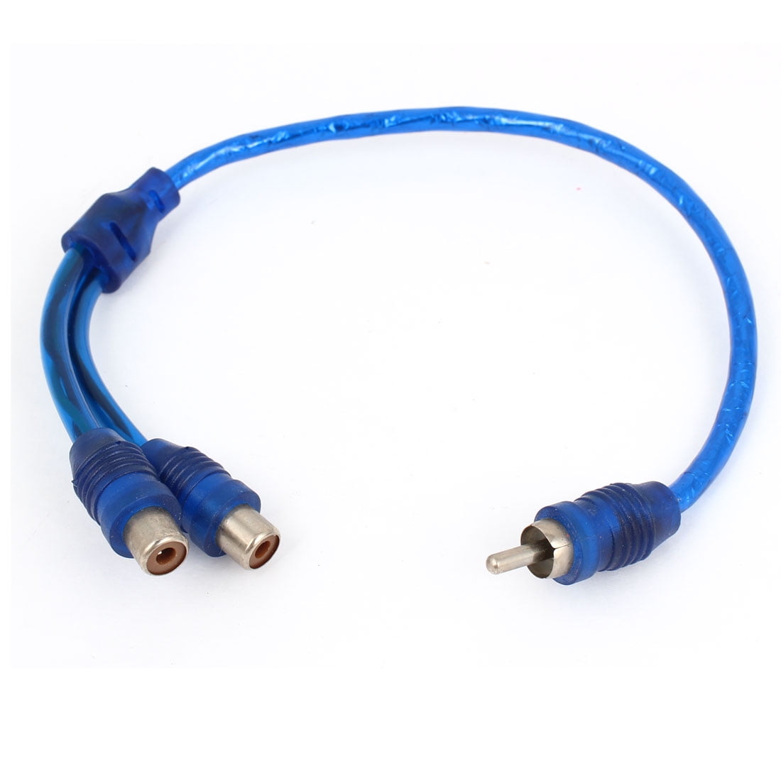32cm Long Blue Male To 2 Female Rca Speaker Y Splitter Cable Adapte Walmart Canada