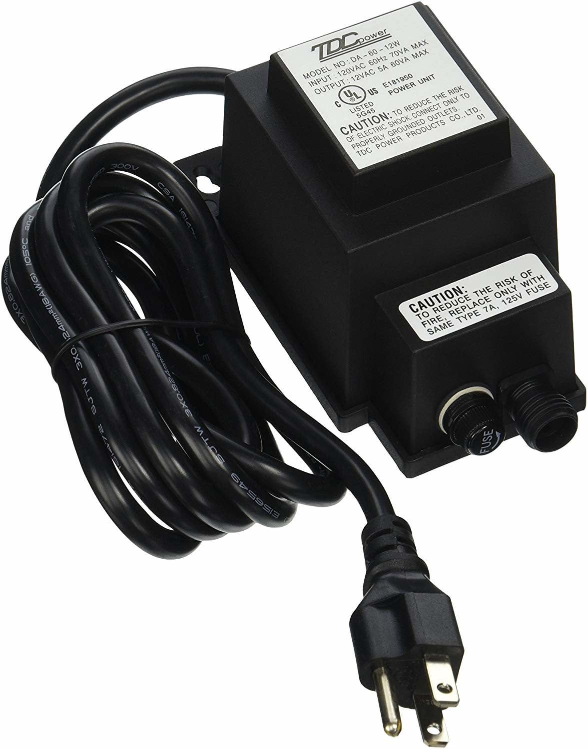 Aquascape AQS98486 Manual Quick-Connect Low-voltage Transformer, 60-watt 12 Volt