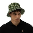 thumbnail image 4 of Fotbe Camouflage Dinosaur Sombrero Tipo Pescador con Estampado – Sombrero de Sol de Algodón de Moda para Playa, Golf, Pesca, 4 of 6