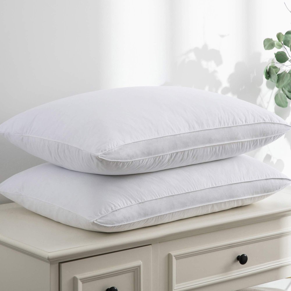 Puredown Gusseted Goose Feather Pillows Set of 2