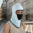 thumbnail image 5 of Unique Bargains 1 Pc Ice Silk Solid Balaclava Face Mask Sky Blue, 5 of 5