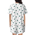 thumbnail image 3 of Lsque Hand Drawn Turtle Women's Short-Sleeved Pajama Set - 2 Piece Soft and Lightweight Sleepwear Set-XX-Large, 3 of 9
