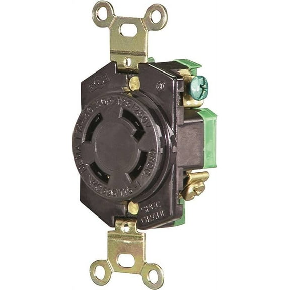 Cooper Wiring L1430R Single Locking Receptacle 3 Pole 4 Wire 30A-125/250V