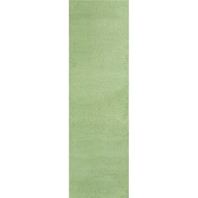HomeRoots 353883 2 ft. 3 in. x 7 ft. 6 in. Runner Polyester Spearmint Green Area Rug