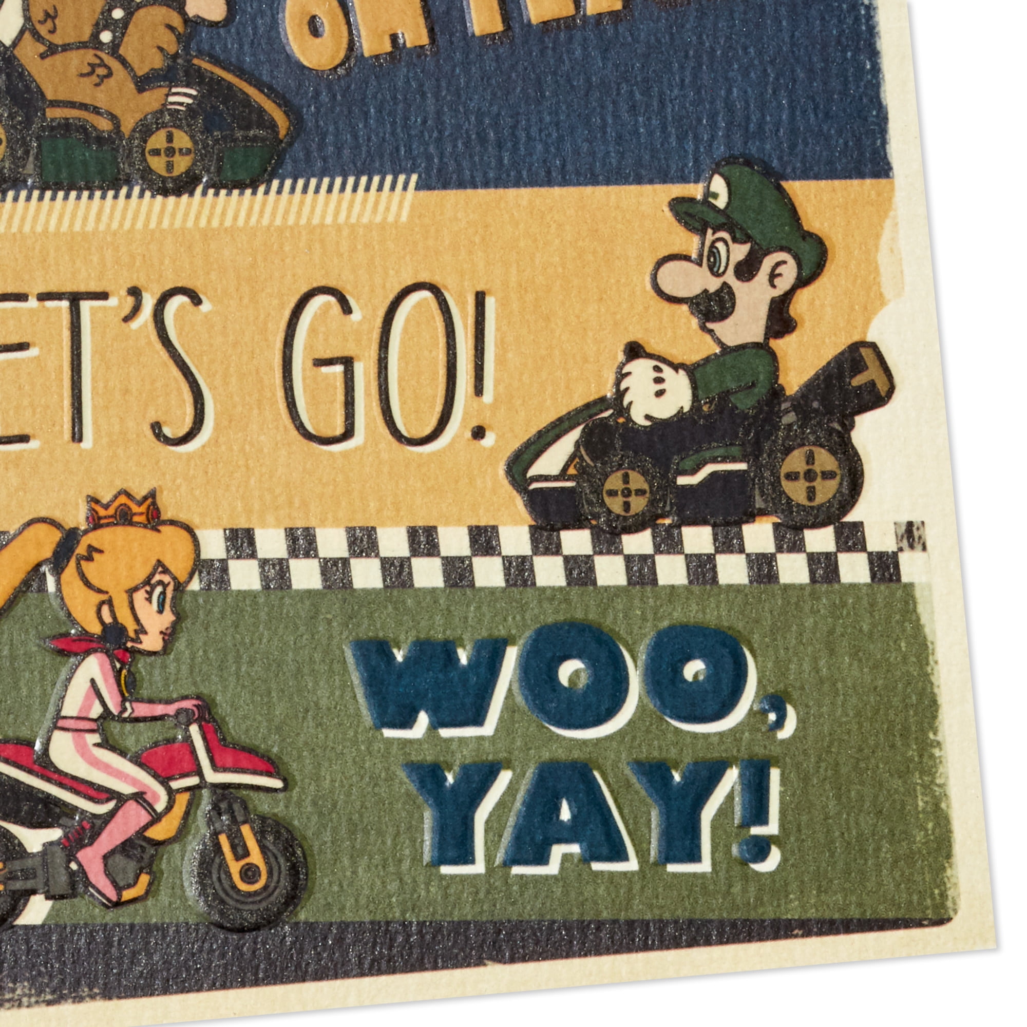 Hallmark Nintendo Mario Kart Birthday Greeting Card (Enjoy Riding into the Year Ahead)
