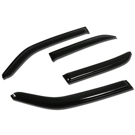 Chrysler Vent Visor For 2005 to 2010 Chrysler 300 / Dodge Magnum 4pcs Window Vent Visor Deflector Rain Guard (Dark Smoke) 06 07 08 09 ()