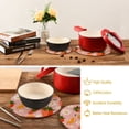 thumbnail image 6 of Strawberries Oranges Daisy Flowers Trivet Mats Pot Holders Cotton Woven Non-Slip Heat Resistant for Hot Pots Pans Pats for Cooking Baking Set of 2, 6 of 7