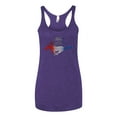 thumbnail image 2 of Wild Bobby, Classic Ford Mustang Car Logo, Cars and Trucks, Tri-Blend Racerback Tank Top, Purple Rush, Large, 2 of 3
