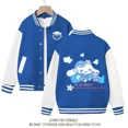 thumbnail image 2 of Sanrios Cinnamoroll Kuromi Pochacco-Chaqueta de uniforme de béisbol estampada para niños, abrigo de manga larga Kawaii, regalo para niños, 2 of 5