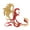 Golden & Red, variant on 28+ PCS Suzaku 3D Metal Model Kit, Mythical Bird DIY Assembly Puzzle,, No Glue Screw Build Mechanical Ornament Desk Collectible for Teens & Adults