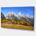 thumbnail image 2 of Grand Tetons Panorama - Impression sur Toile Paysage, 2 of 4