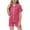 Hot Pink-B, variant on Kids Boy Silk Pajamas Set Solid Color Button Down Tops Set Pjs Sleepwear Outfits Boys Pjs Size 4-5 Years Cute Girl Clothing