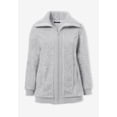thumbnail image 3 of Roaman's Women's Plus Size High Collar Teddy Fleece Bomber, 3 of 6