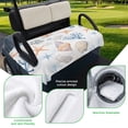 thumbnail image 5 of Golf Cart Seat Covers for 2 Seater,Coastal Microfiber Cart Seat Towel Blanket,Ocean Starfish Coral Shell Conch Aesthetics Blue Absorbent NonSlip Bench Seats Protector for Golf Course 51"x31", 5 of 9
