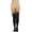 Bunny Print - Beige/Black, variant on Women's Flying Witch Thigh Hi Look Spandex Pantyhose - Multicoloured - One Size