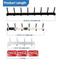 thumbnail image 3 of Coat Hanger Wall Mount, 12 Inch Coat Hooks Wall Mount with 4 Hooks, White Wall Hooks for Entryway, Bathroom - for Hanging Backpack, Bag, Coat, Purse, Hat, Towel, Clothes, 3 of 3