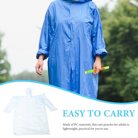 Portable Outdoor Raincoat for Adults 1 Piece Cycling Climbing Camping Rain Poncho