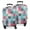 Blue Boho Pioneer, variant on Black Turquoise and Gray Floral Pattern Luggage Cover Fashion Suitcase Cover Baggage Covers Fit 25-28 Inch Luggage (Go Travel)