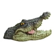thumbnail image 2 of koolsoo Crocodile Head Decoy Pond Float Realistic Floating Crocodile Decoy Floating Fun 5, 2 of 9