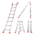 thumbnail image 1 of Escalera Plegable Telescópica De Aluminio 4M Con 8 Peldaños Multipropósito Hasta 150kg Kingsman, 1 of 7