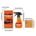 thumbnail image 3 of Homonth 5-In-1 Car Detailer Spray Kit 1X Care Solution + 1X Microfiber Towel, All-In-One Car Cleaning Kit For Detailing Exterior Interior, Quick Shine & Protection For Vehicles, 3 of 7