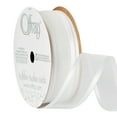 thumbnail image 3 of (4 pack) Offray Ribbon, White 7/8 inch Arabesque Ribbon, 9 feet, 3 of 14