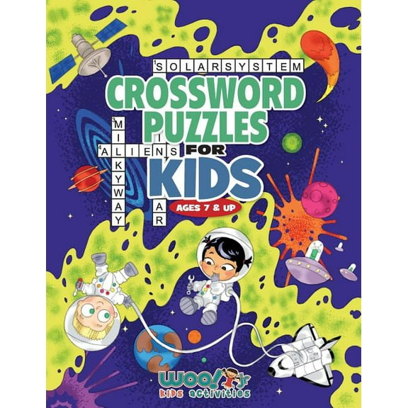 Crossword Puzzles for Kids Ages 7 & Up : Reproducible Worksheets for Classroom & Homeschool Use (Paperback)