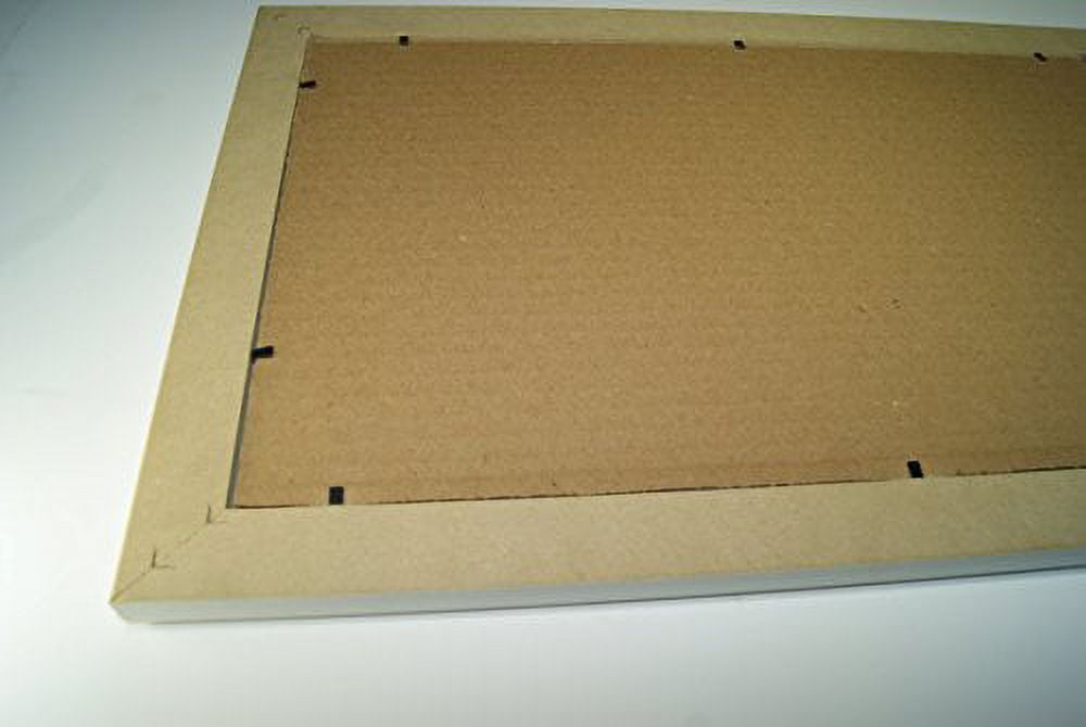 CreativePF- 7 Opening Black Picture Frame Holds 5 by 7-inch Media with 10x40-inch Black Mat Collage Including Full Strength Glass, Alphabet Photography
