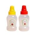 thumbnail image 3 of deevoka 2xSalad Dressing Honey Bottles Storage Empty Refillable Ketchup Bottle Leakproof Mini Ketchup Bottles Containers Bottle for BBQ Outdoor , ketchup and salad, 2 Pcs, 3 of 9