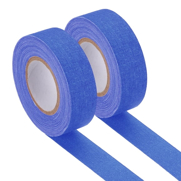 Uxcell Gaffers Tape, 0.8 Inch x 65.6 Feet Colored Cotton Glow Tape for Party Decorations, Dark Blue