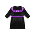 thumbnail image 4 of Yeahdor Enfants Garçons Robe de Boxe Art Martial Muay Thaï Uniforme Manches Longues Kick Boxe Robe à Capuche Ensembles Noir&Violet B 10, 4 of 5