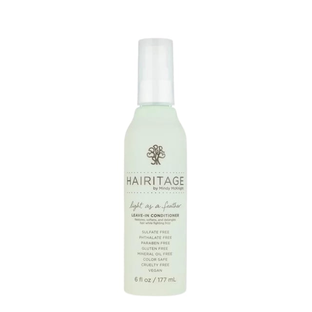 Hairitage Acondicionador sin enjuague Spray - Tratamiento para el cabello sin enjuague - Desenreda + Fortifica - Reduce la rotura + Acondiciona profundamente 6 fl oz