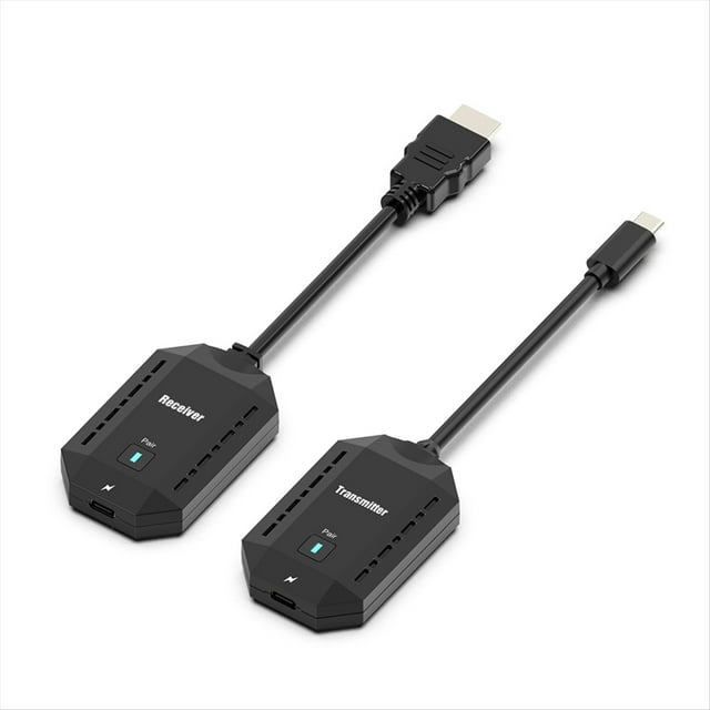 Transmisor y Receptor de Video HD Inalámbrico 5G 4K 1080P, Extensor y Adaptador de Pantalla para Teléfono, TV, Monitor y Proyector.