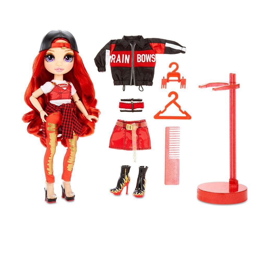 Rainbow High Ruby Anderson – Red Fashion Doll with 2 Outfits