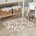 thumbnail image 7 of Pofeuu Floral Print Flannel Doormats Rug16"x24"Rug Washable Doormats Indoor Outdoor Rugs for Layered Front Door Mats, Porch, Kitchen, Entryway, 7 of 7