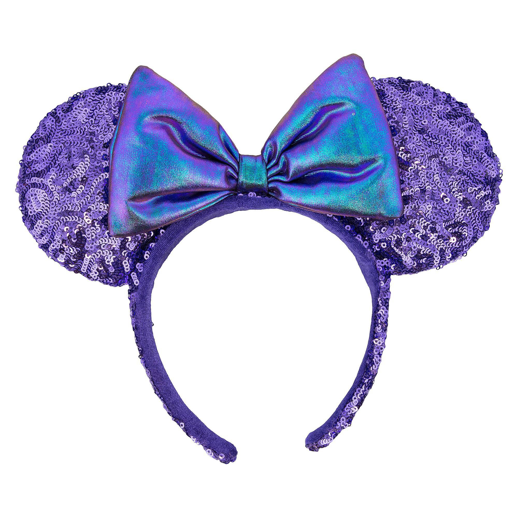Disney Parks Resort Minnie Ears Purple Sequins Potion Kids Headband US Ship