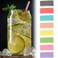 thumbnail image 5 of Green Biodegradable Colored Paper Drinking Straws 25 Pack Wave Design Eco Friendly Disposable Straws For Party Birthday Carnival Events 40G, 5 of 5