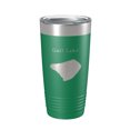 thumbnail image 1 of Gull Lake Map Tumbler Travel Mug Insulated Laser Engraved Coffee Cup California 20 oz Green, 1 of 1