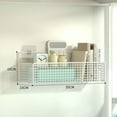 thumbnail image 5 of MODANU Wire Wall Grid Basket Hanging Display Shelf Metal Grid Panel Accessories, White, 5 of 6