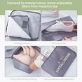 thumbnail image 3 of Packing Cubes - 7Pcs Packing Cubes for Suitcases & Travel - Collapsible Lightweight Luggage Storage Bags - Cloth Sorting Packages (Gray), 3 of 7