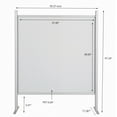 thumbnail image 2 of M&T Displays 39.37x47.24 Inch Clear Hygienic Barrier with Aluminum Bars, Sneeze Guard, Protective Window for Cashiers, Workers, Employers and Customers, Barrier Against Coughing & Sneezing, 2 of 8