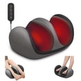 thumbnail image 1 of Foot Massager Machine with Heat, 3 Heat Level & 3 Modes, Shiatsu Feet And Leg Massager, Kneading Rolling for Foot, Massager Gift for Mom/Dad/Women/Men (with Remote Control), 1 of 6